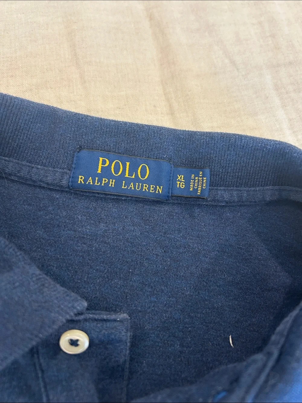 Polo by Ralph Lauren Navy Polo with Red Pony Embroidery